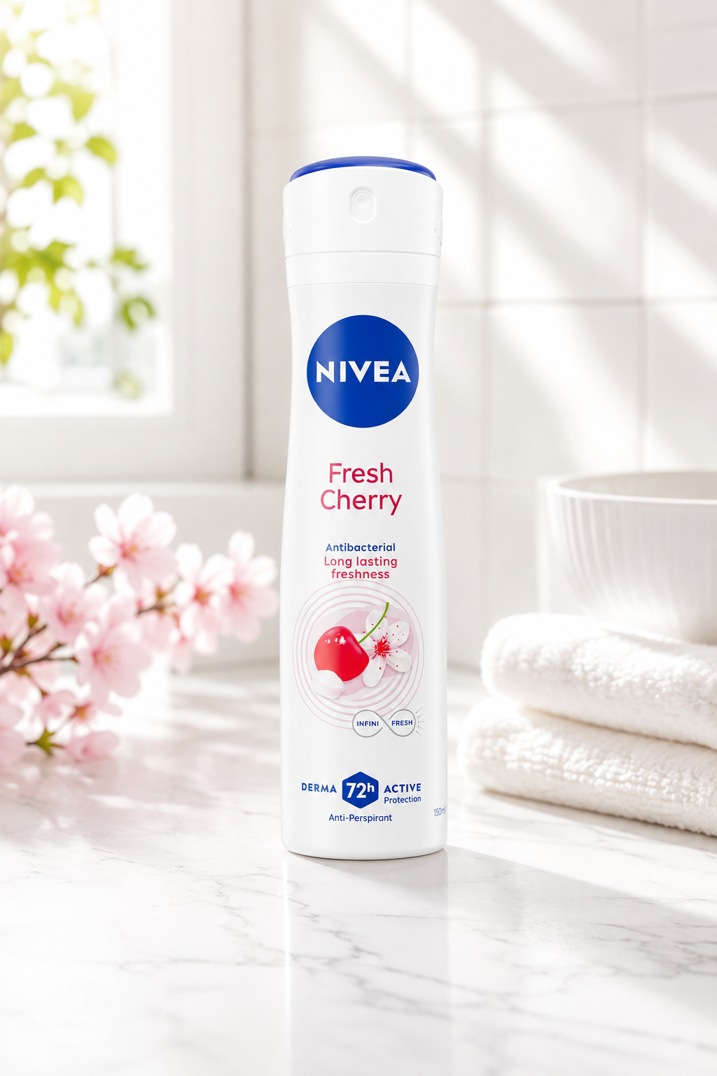 اسپری ضد تعریق زنانه نیوا مدل fresh cherry
